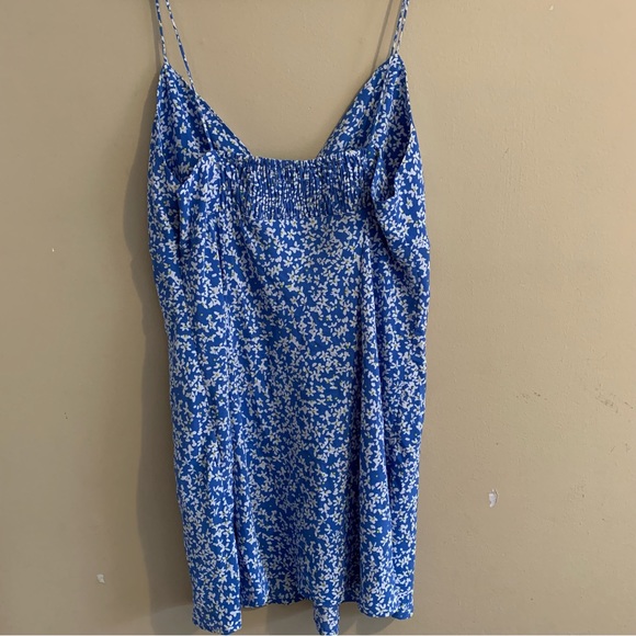 Zara Blue Floral Mini Dress - Picture 3 of 5